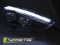 Preview: LED Tagfahrlicht Scheinwerfer für Ford Focus MK3 Facelift 14-18 schwarz mit LED Blinker